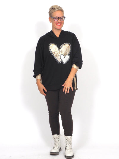 Collegetunika Hearts Black