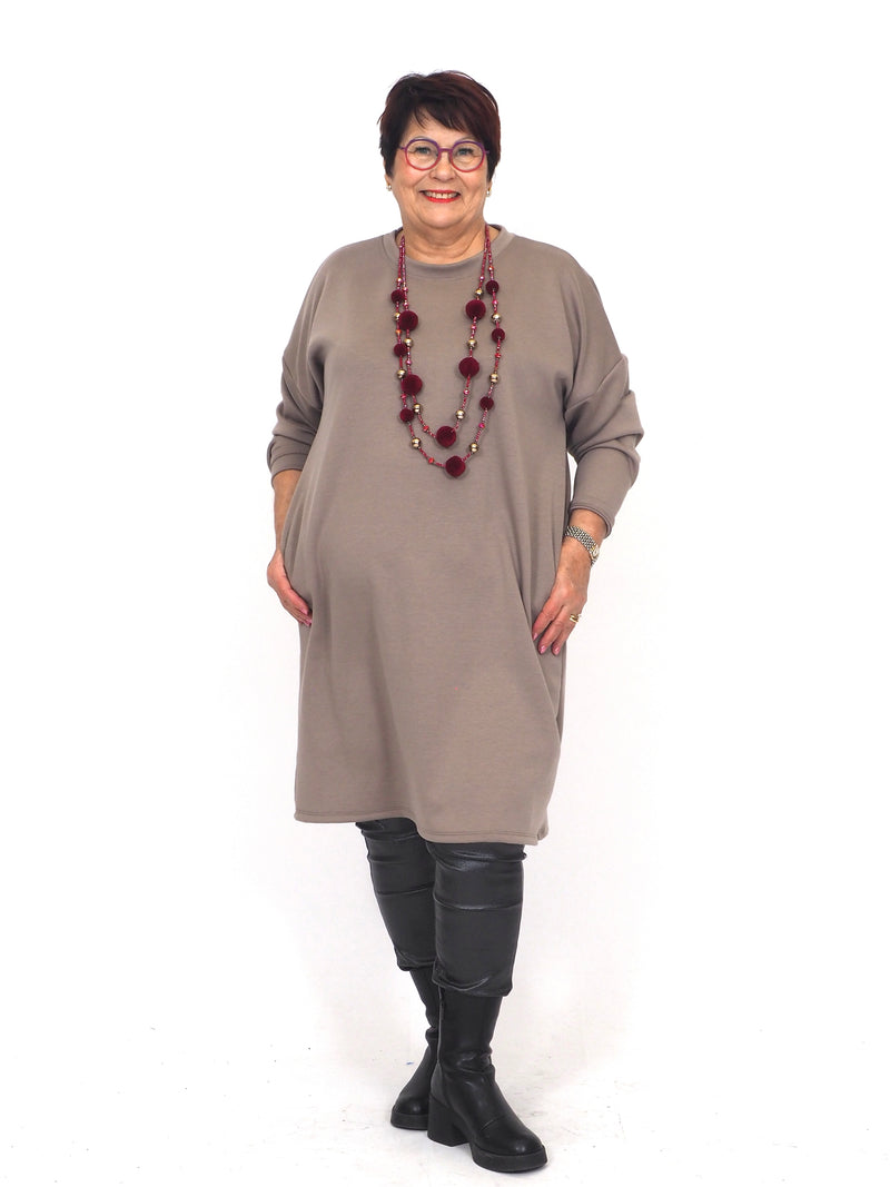 Collegemekko Basic XL Taupe