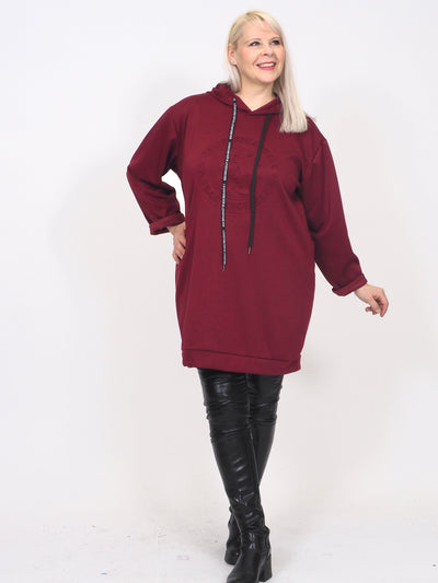 Collegemekko Los Angeles Viininpunainen