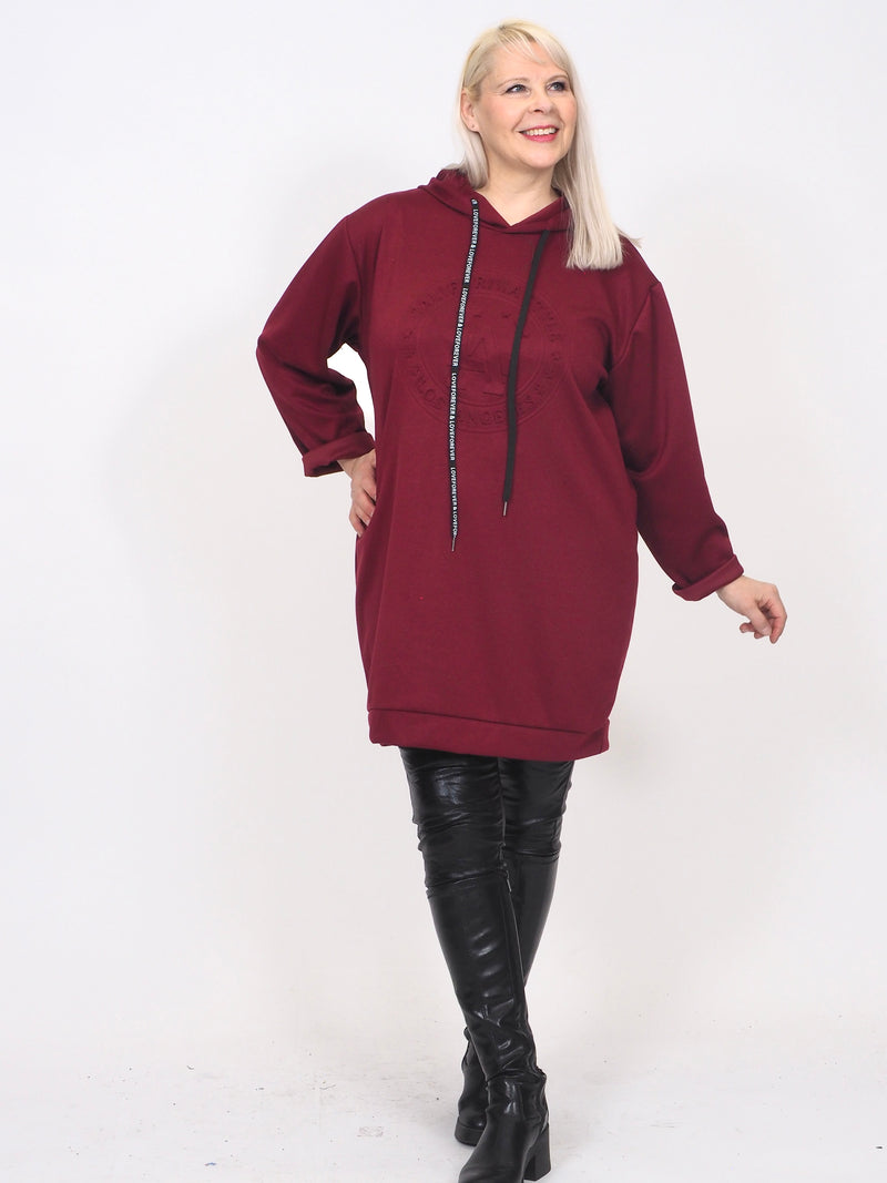 Collegemekko Los Angeles Viininpunainen