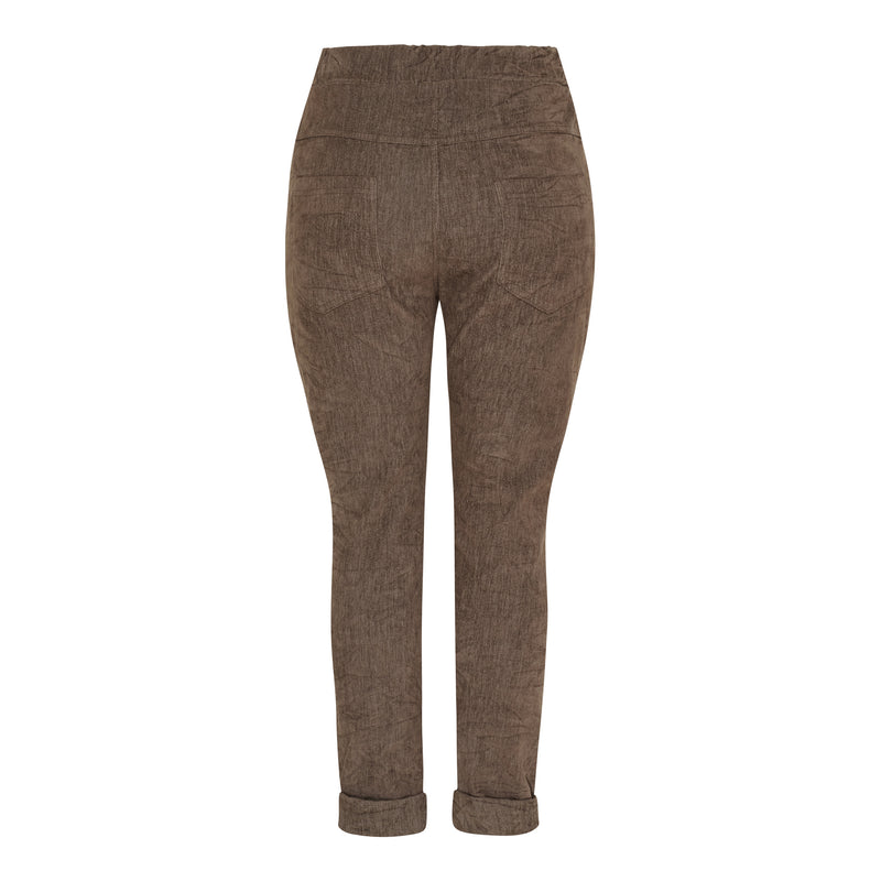 Marta du Chateau vakosamettihousu Pecan Taupe