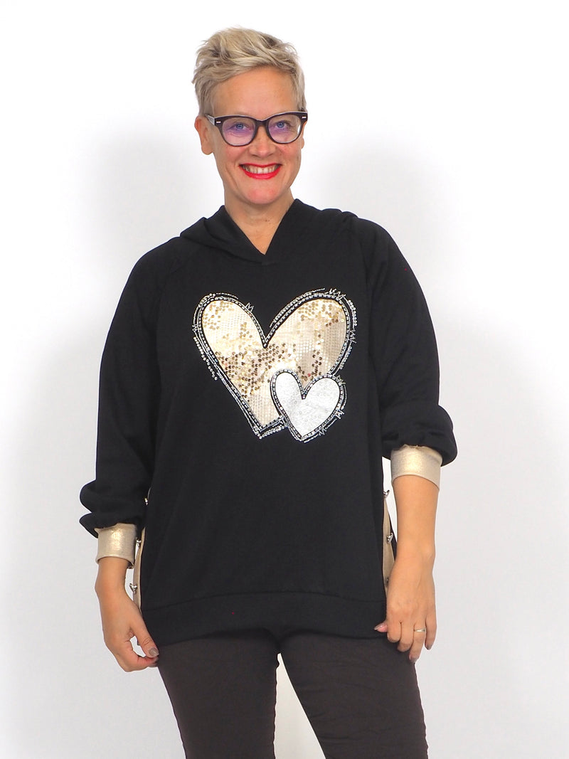 Collegetunika Hearts Black