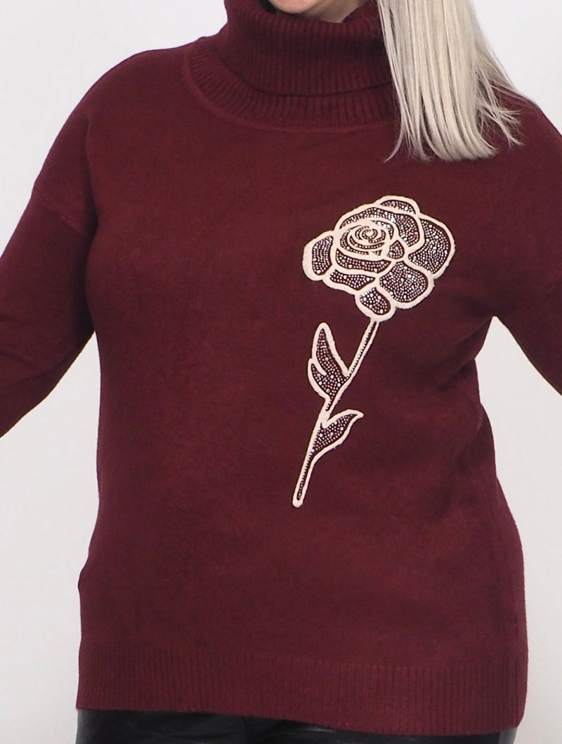 Neulepusero Flower Punainen