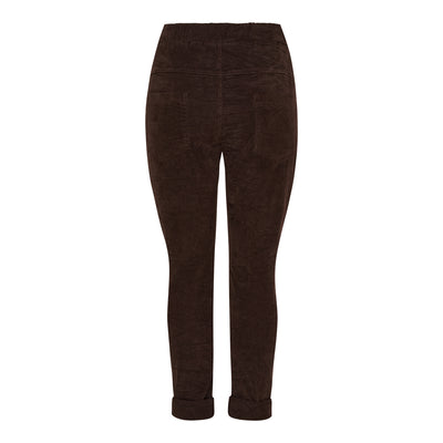 Marta du Chateau vakosamettihousu Pecan ruskea