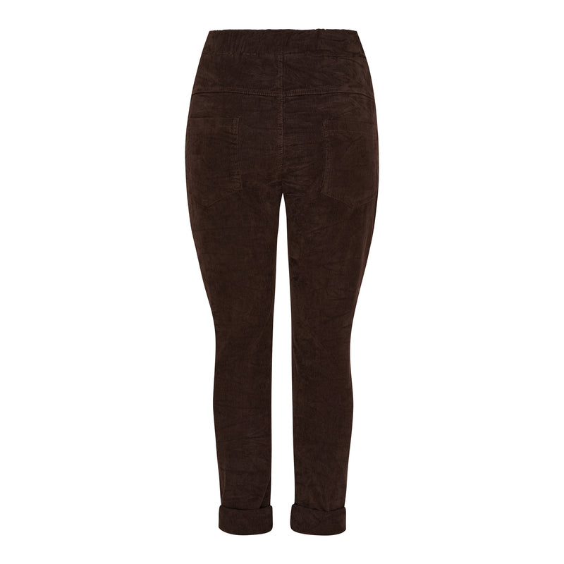 Marta du Chateau vakosamettihousu Pecan ruskea