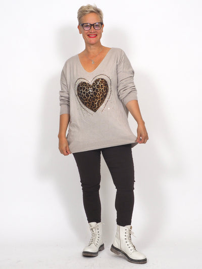 Neule Heart Leo Sand