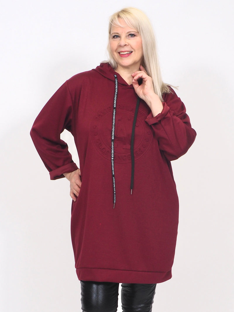 Collegemekko Los Angeles Viininpunainen