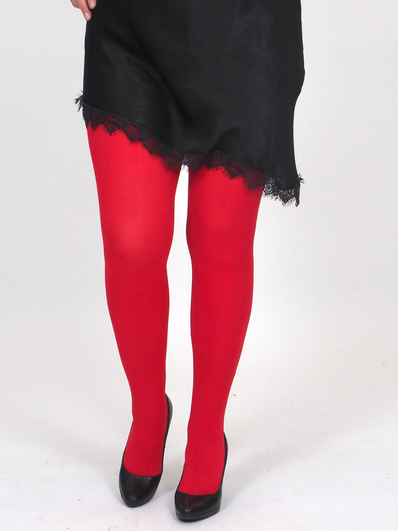 Norlyn Vaaterauha 80 den sukkahousu Red Chilli/Burgundy