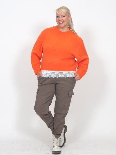 Alpakkaneule Gabriele Orange