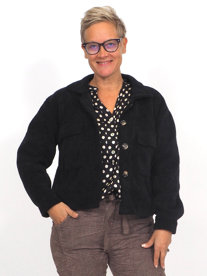 Pehmojakku Nella Musta