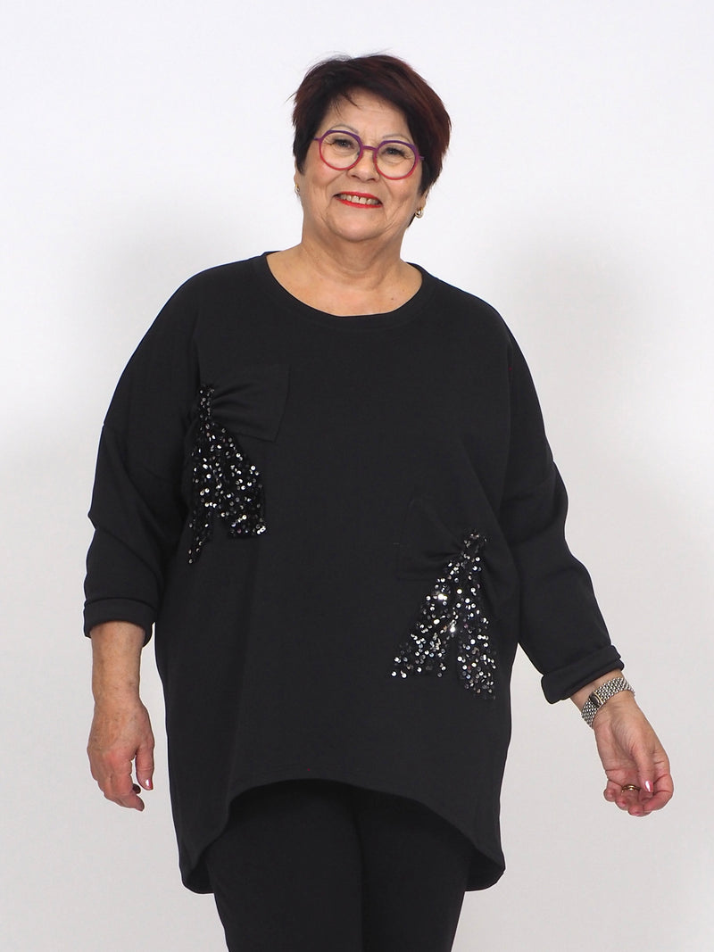 Collegetunika Blingrusetti Musta XL