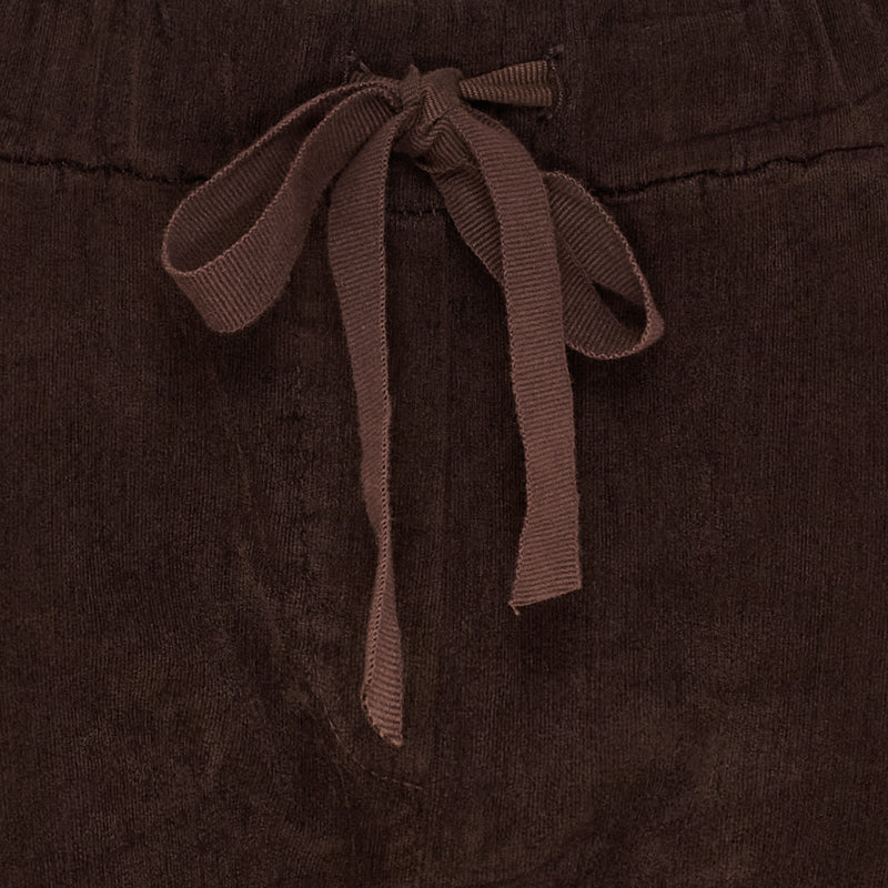 Marta du Chateau vakosamettihousu Pecan ruskea