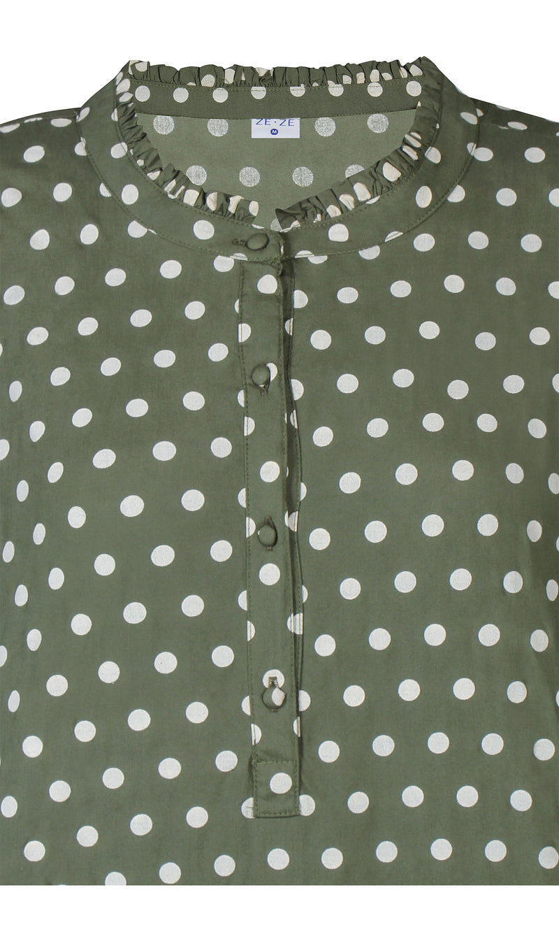 Zeze Viskoositunika Dottie 639 Vihreä