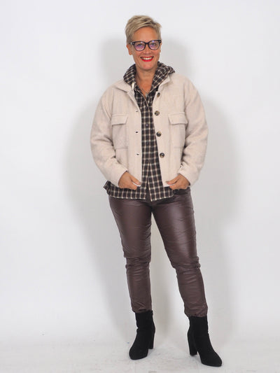 Flanellihuppari Marie Ruskea