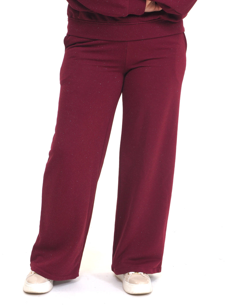 Collegehousu Glitter Viini