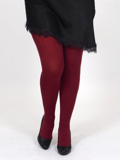 Norlyn Vaaterauha 80 den sukkahousu Red Chilli/Burgundy