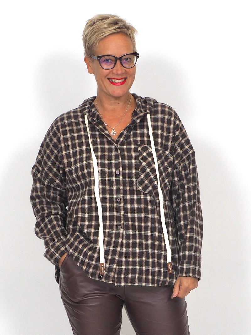 Flanellihuppari Marie Ruskea