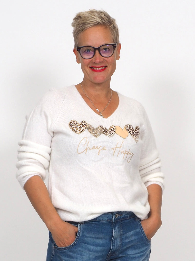 Neule Choose White