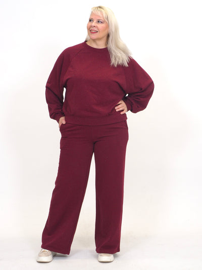 Collegepusero Glitter Viini