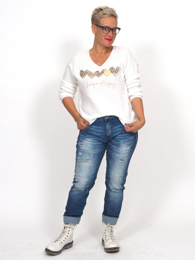 Neule Choose White