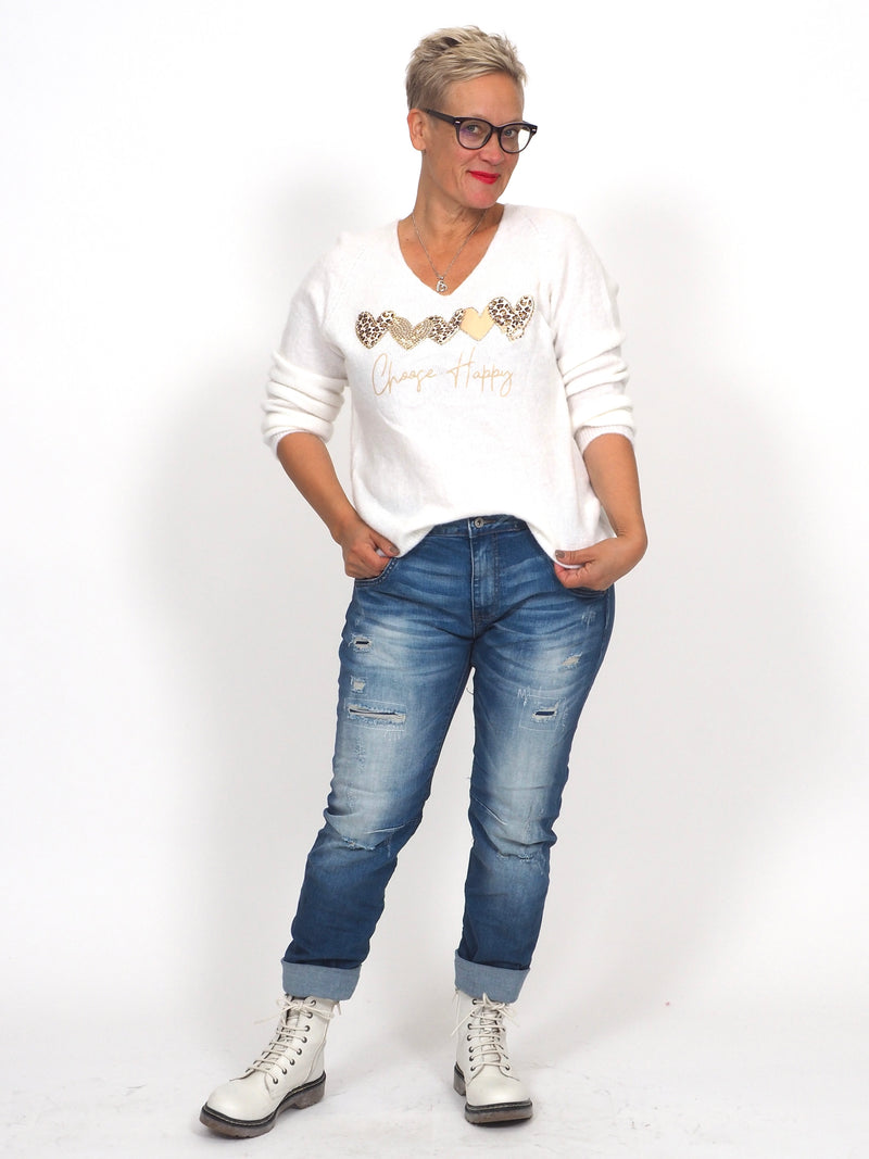 Neule Choose White