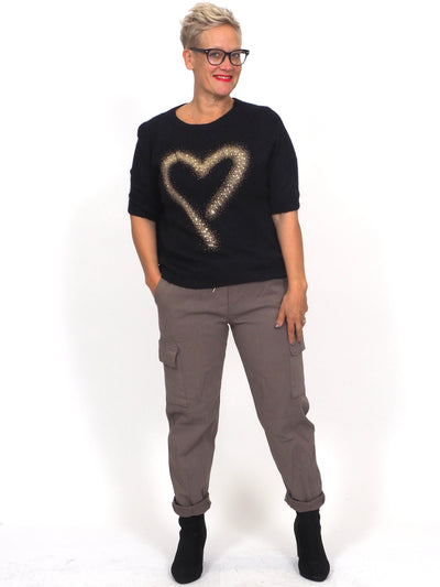 Neule Heart Black