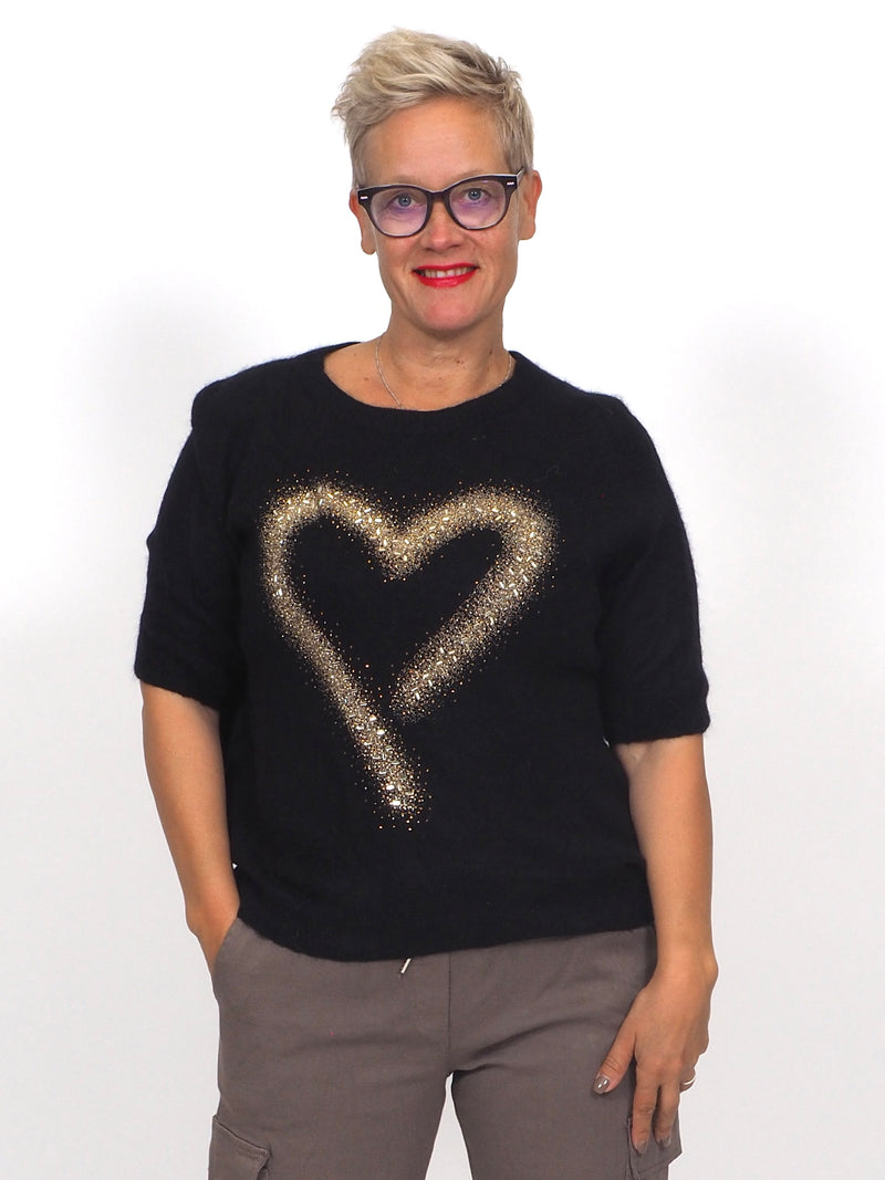 Neule Heart Black