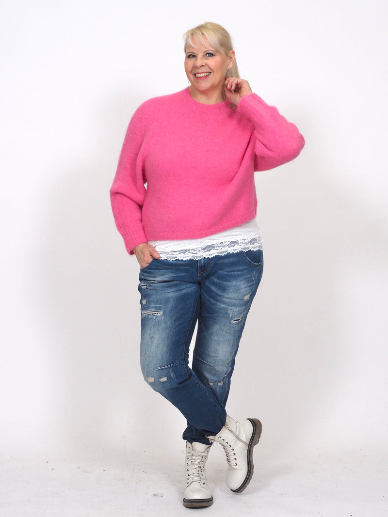 Alpakkaneule Gabriele Pink