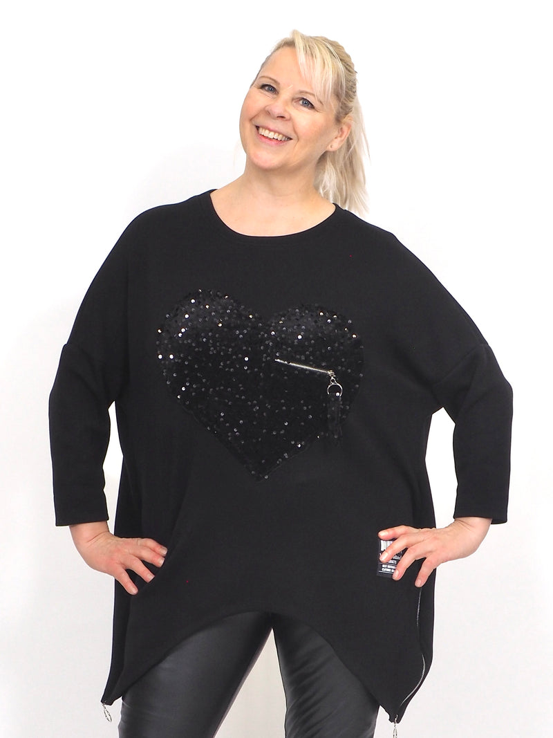 Paljettisydän Tunika XL