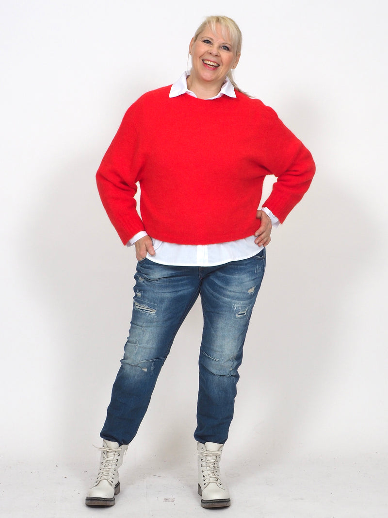 Alpakkaneule Gabriele Red