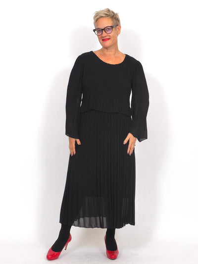 Juhlamekko Chiffon Musta